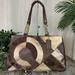 Coach Bags | Coach Inlaid Patchwork Leather Chain Tote Bag F20013 Brown/Gold Msrp $468 | Color: Brown/Gold | Size: Medium