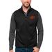 Men's Antigua Black Oklahoma State Cowboys Links Full-Zip Golf Vest