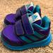 Adidas Shoes | Adidas Eco Ortholite Purple And Teal Velcro Sneaker Tennis Shoes Size 4 | Color: Blue/Purple | Size: 4bb