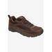 Wide Width Men's Aaron Drew Shoe by Drew in Dark Brown (Size 10 W)