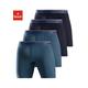 Langer Boxer BENCH. Gr. S, 4 St., blau (navy, blau) Herren Unterhosen mit schmalen Streifen im Logo-Webbund