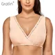 Soutien-gorge sans fil pour allaitement grande taille doux quotidien larges bretelles