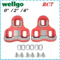 Wellgo-Pédales de vélo accessoires RC7 SH11 noir rouge chaussures de vélo de route plaque de