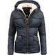 Winterjacke NAVAHOO "Megan" Gr. XS (34), blau Damen Jacken Winterjacken