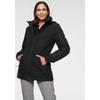 Steppjacke ALPENBLITZ "Flockenwirbel", Damen, Gr. 38, schwarz, Web, Obermaterial: 100% Polyester. Futter: 100% Polyester. Wattierung: 100% Polyester, unifarben, kontrastfarbene Details, casual, figurumspielend hüftbedeckend, Rundhals, Langarm...