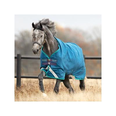 Rhino Original Turnout Sheet - 81 - Lite (0g) - Navy/Aqua, Grey & Aqua - Smartpak