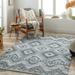 Binda 2' x 3' Rustic Silver/Taupe/Smoke/Dark Gray/Eggplant/Gray/Slate/Dark Brown/Ivory/Blue/Slate Blue Area Rug - Hauteloom