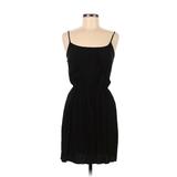 Old Navy Casual Dress - Mini Scoop Neck Sleeveless: Black Solid Dresses - Women's Size Medium Petite