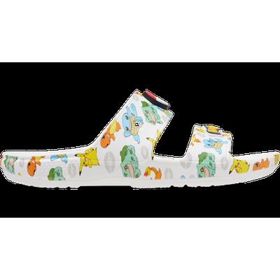Crocs White / Multi Classic Crocs Pokemon Sandal Shoes