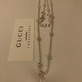 Gucci Jewelry | Authentic Pre Owed Sterling Silver Gucci Necklace | Color: Silver | Size: Adjustable 16 Inches