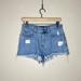 Urban Outfitters Shorts | Bdg Urban Outfitters Women's Size 27 Light Wash Distressed Frayed Denim Shorts | Color: Blue | Size: 27
