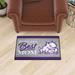 Purple/Gray 0.25" x 30" L X 19" W Kitchen Mat - FANMATS Purple Kitchen Mat 30.0 x 19.0 x 0.25 in indigo, Nylon | 0.25" H X 30" L X 19" W | Wayfair