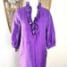 Kate Spade Dresses | Kate Spade Purple Silk & Cotton Shift Dress | Color: Purple | Size: S