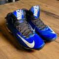 Nike Shoes | Nike Alpha High Top Sports Cleats Sz 11 | Color: Blue/Yellow | Size: 11