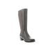 Wide Width Women's Talise Wide Calf Boot by Propet in Grey (Size 9 1/2 W)