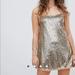 Free People Dresses | Free People, Time To Shine Sequin Mini - Gold | Color: Gold | Size: S