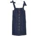 Madewell Dresses | 28- Madewell Denim Tie-Strap Mini Dress Size 6 | Color: Blue | Size: 6