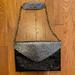 J. Crew Bags | J. Crew Black And Silver Glitter Envelope Shoulder Bag With Gold Chain Strap | Color: Black/Silver | Size: Os