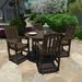 SEQUOIA PROFESSIONAL Swing Round 2 - Person 62.5" Long Outdoor Dining Set Plastic in Black | 62.5 W x 42 D in | Wayfair CM-ST3SQ48LC-ACE
