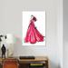 East Urban Home Off To The Gala by Cate Odson - Wrapped Canvas Graphic Art Print Canvas, Cotton in Black/Pink/Red | 48 H x 32 W x 0.75 D in | Wayfair