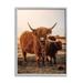 Stupell Industries Longhorn Highland Cattle Cow Warm Sunrise Morning Giclee Texturized Art Set By Dakota Diener Canvas in Brown | Wayfair