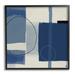 Stupell Industries Bold Blue Abstract Geometric Shapes Circles Squares Giclee Texturized Art Set By Elizabeth Hale Canvas in Blue/Gray | Wayfair