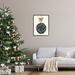 Stupell Industries Merry Christmas Hanging Botanical Ornament Red Bow Giclee Texturized Art By Louise Allen Canvas in Black/Green/White | Wayfair