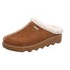 Pantoffel ROHDE "FOGGIA-D", Damen, Gr. 38, braun, Veloursleder, klassisch, Schuhe, Hausschuh, Clog mit herausnehmbarer Innensohle aus Lammwolle