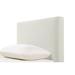 Wade Logan® Amelia-Jane Panel Headboard Upholstered/Wood & Upholstered/Polyester in Brown | 46.5 H x 43.5 W x 5.5 D in | Wayfair
