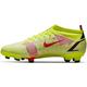 Nike Unisex Mercurial Vapor 14 Pro Fg Soccer Shoes, Volt/Bright Crimson-Black, 44.5 EU