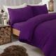 Rohi Purple Luxury Soft Teddy Fleece Duvet Cover Set – Thermal Warm Fluffy Duvet Cover with Matching Pillow Cases – Anti Allergy Teddy Bear Bedding, King