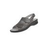 Sandale NATURAL FEET "Cornelia", Damen, Gr. 39, grau, Lederimitat, casual, Schuhe, mit bequemem Sola-Stretch