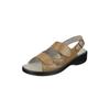 Sandale NATURAL FEET "Cornelia", Damen, Gr. 39, braun, Lederimitat, casual, Schuhe, mit bequemem Sola-Stretch