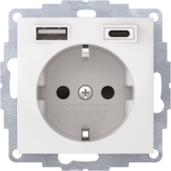 Berker Steckdose SCHUKO/USB 48048989 Image