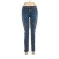 Arizona Jean Company Jeggings - Low Rise Skinny Leg Denim: Blue Bottoms - Women's Size 7 - Sandwash