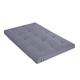 Matelas futon coton traditionnel, 13cm gris 140x200