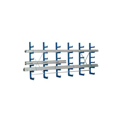 PROREGAL Kragarmregal | Heay-Duty | HxBxT 250x206x80cm| Armlast 500 kg | Einseitig | Komplett Image