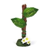 Arlmont & Co. Modestia Secret Garden Sign Statue Resin/Plastic in Brown/Green | 5 H x 5 W x 7 D in | Wayfair CA44E2AE80944DCAB540D994522D8A03