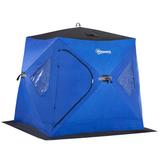 Outsunny 2 Person Tent w/ Carry Bag Fiberglass in Blue | 70.75 H x 70.75 W x 70.75 D in | Wayfair AB1-012V00DB