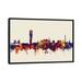 East Urban Home Skyline Series: Malmo, Sweden Graphic Art on Wrapped Canvas in Beige Metal in Black/Pink/White | 40 H x 60 W in | Wayfair