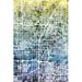 East Urban Home Color Gradient Urban Street Map Series: Las Vegas, Nevada, USA Graphic Art on Wrapped Canvas, in Blue/Green | Wayfair