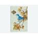 Charlton Home® Winter Bird Series: Mountain Blue Bird Graphic Art on Wrapped Canvas Canvas, in Blue/Brown/Green | 26 H x 18 W x 1.5 D in | Wayfair