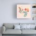 Red Barrel Studio® Grace Popp "Hermosa IV" Canvas Art Canvas, Wood in Blue/Green/Red | 14 H x 14 W x 2 D in | Wayfair