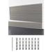 Symple Stuff 48" H X 96" W Standard Duty Slatwall Case W/Install Strips Plastic in Gray | 48 H x 96 W x 2 D in | Wayfair