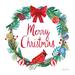 The Holiday Aisle® Holiday Wreath IV - Wrapped Canvas Print Canvas | 20 H x 20 W x 1.25 D in | Wayfair B90EA9A31EB848408A1EBEEE86C449E6