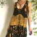 Free People Dresses | Free People Intimately Floral Sundress Dress | Color: Black/Gold | Size: S