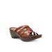 Women's Poppy Wedge Sandal by Eastland in Tan (Size 8 M)