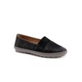 Women's Ruby Casual Flat by Trotters in Black (Size 6 M)