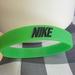 Nike Accessories | Nike Green Bracelet Men Teen Boys Bangle Rubber Bracelets Black Letters | Color: Black/Green | Size: Os