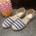Gucci Shoes | Gucci Striped Espadrilles Flats | Color: Blue/White | Size: 37
